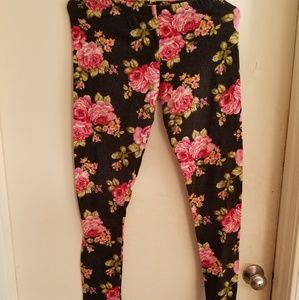 Flower design leggings